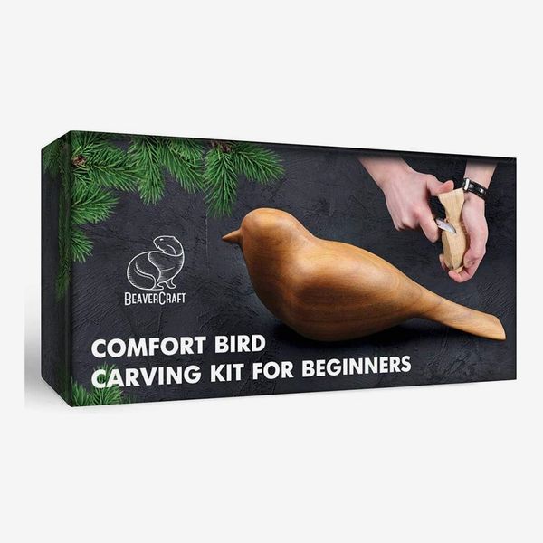 BeaverCraft Wood Carving Kit Comfort Bird DIY Kits for Adults