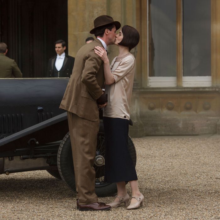 Downton Abbey, The Final SeasonMASTERPIECE on PBSSeries FinaleSunday, March 6, 2016 at 9pm ETAfter six passionate, thrilling, and poignant seasons, the curtain comes down on Downton Abbey. How will fate—and writer Julian Fellowes—resolve the stories of Edith, Mary, Thomas, Anna, Robert, Cora, Daisy, Carson, Violet, Isobel, and all the otheroccupants of an unforgettable house?Shown from left to right: Matthew Goode as Henry Talbot and Michelle Dockery as Lady Mary(C) Nick Briggs/Carnival Film & Television Limited 2015 for MASTERPIECE This image may be used only in the direct promotion of MASTERPIECE CLASSIC. No other rights are granted. All rights are reserved. Editorial use only. USE ON THIRD PARTY SITES SUCH AS FACEBOOK AND TWITTER IS NOT ALLOWED.