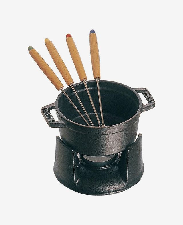 Staub Cast Iron 0.25-qt Mini Fondue Set