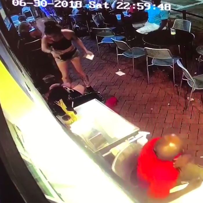 Waitress Body Slams Groper