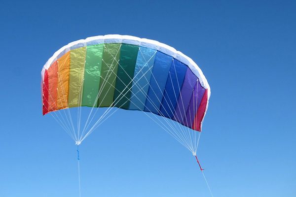 In the Breeze Tie Dye 62 Inch Sport Kite — Dual Line Stunt Parafoil