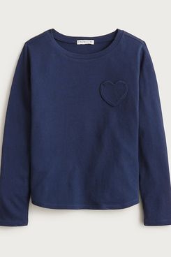 J.Crew Long-Sleeve Heart-Pocket T-shirt in Vintage Jersey