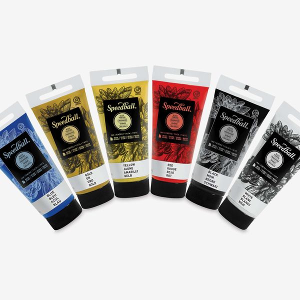 Speedball Block Printing Inks - Starter, Set of 6, 1.25 oz