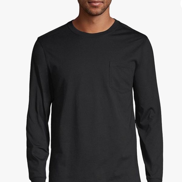 Lands' End Super-T Long Sleeve T-Shirt With Pocket