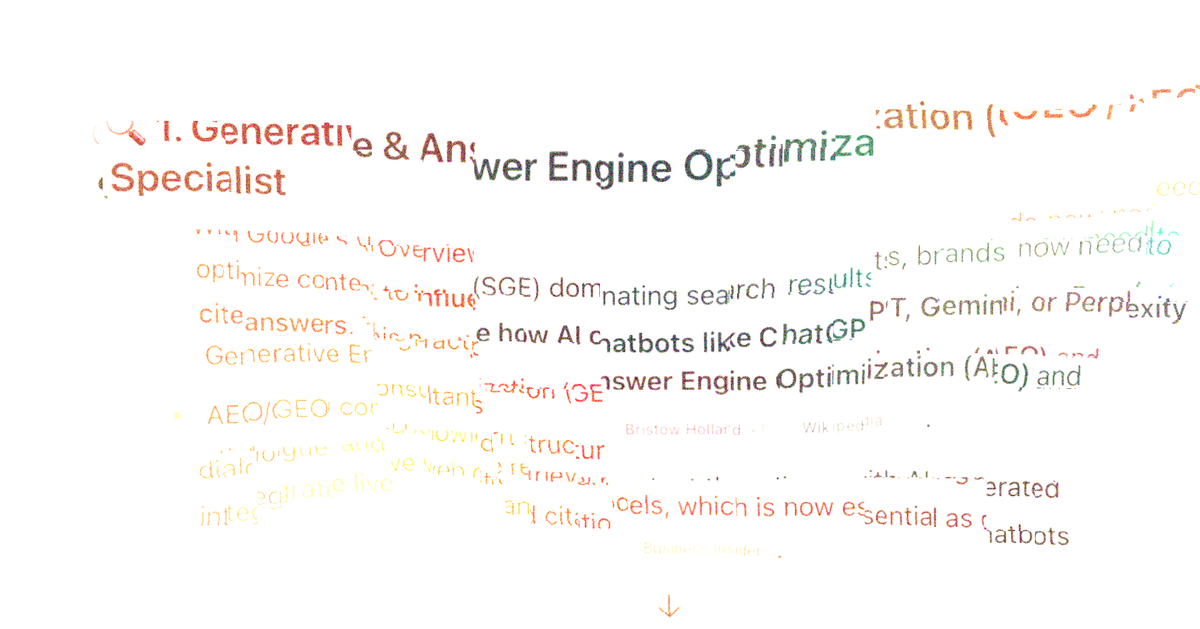 SEO Is Dead. Say Hello to GEO.