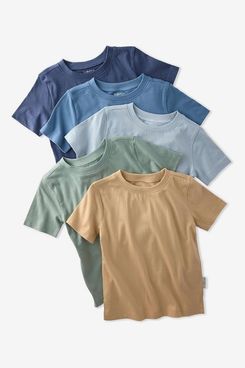 Butterblu Taylor 5-Pack Toddler Short Sleeve T-Shirts 100% Organic Cotton