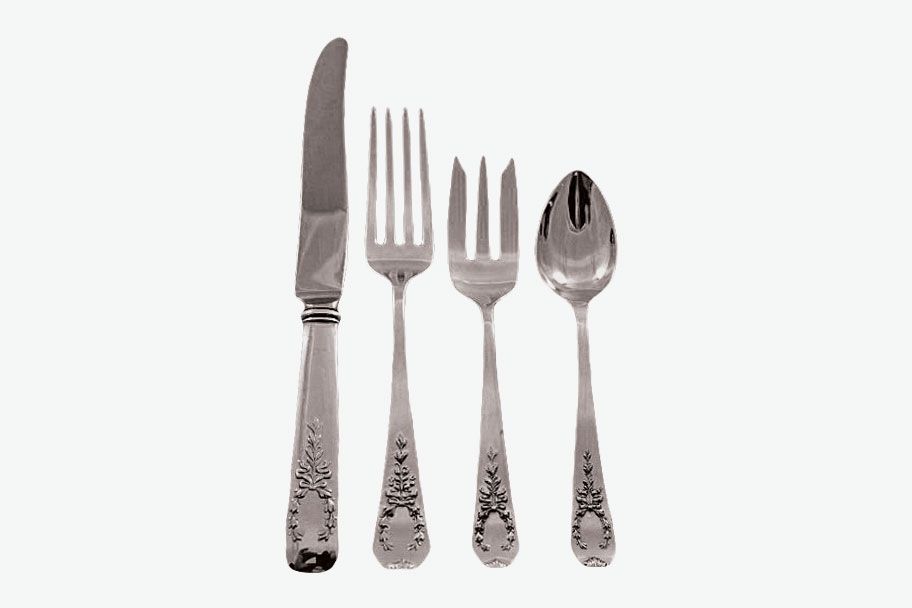Stainless Steel Flatware Set Vintage Colorful Utensils Silverware Cutlery Set 