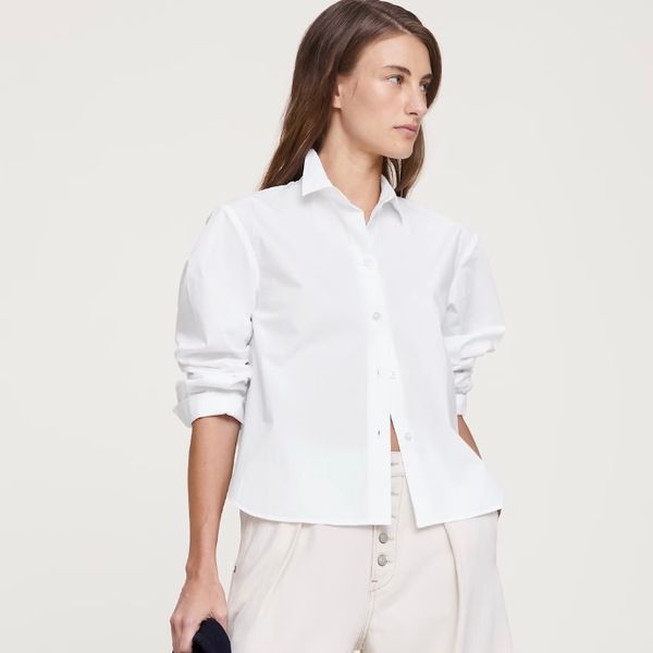 Banana Republic Boxy Cotton Poplin Shirt