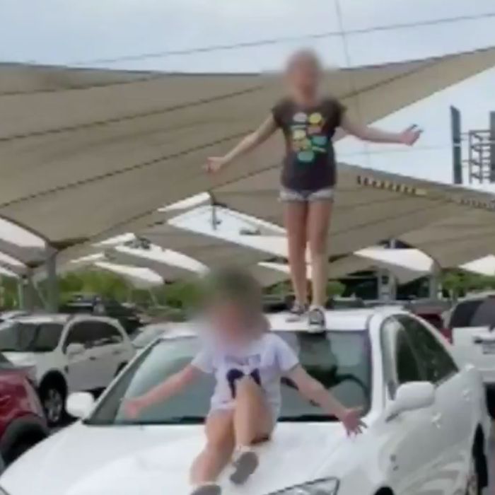 Hot girls at mall Two 9 Year Old Girls Terrorize Australian Shopping Center