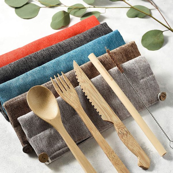 Portable Bamboo Cutlery Set