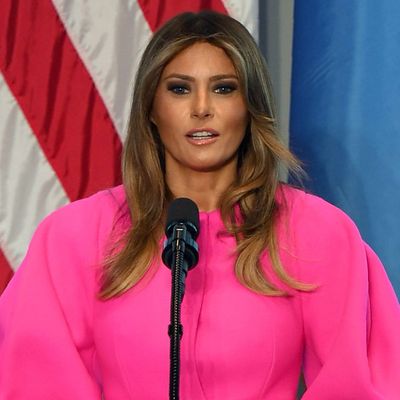 The Strange Experience of Watching Melania Trump Speak