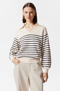 & Other Stories Relaxed Collared Sweater