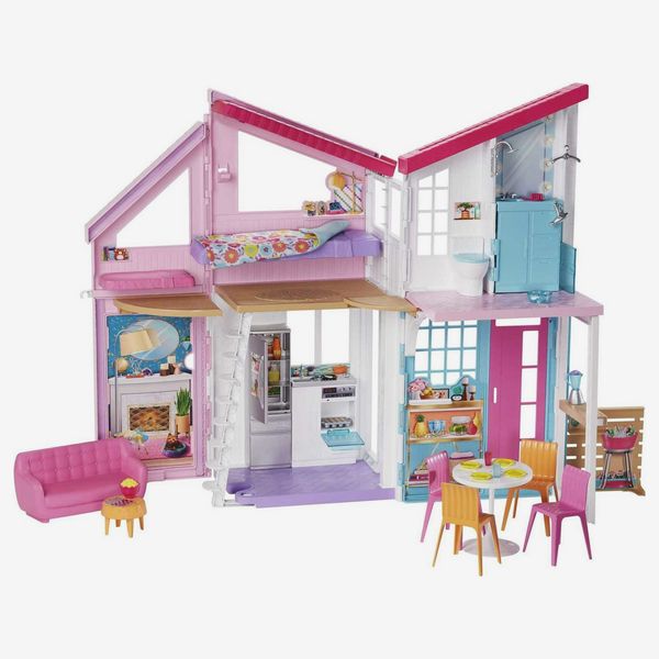 Barbie Malibu House Dollhouse Playset with 25+ Furniture and Accessories