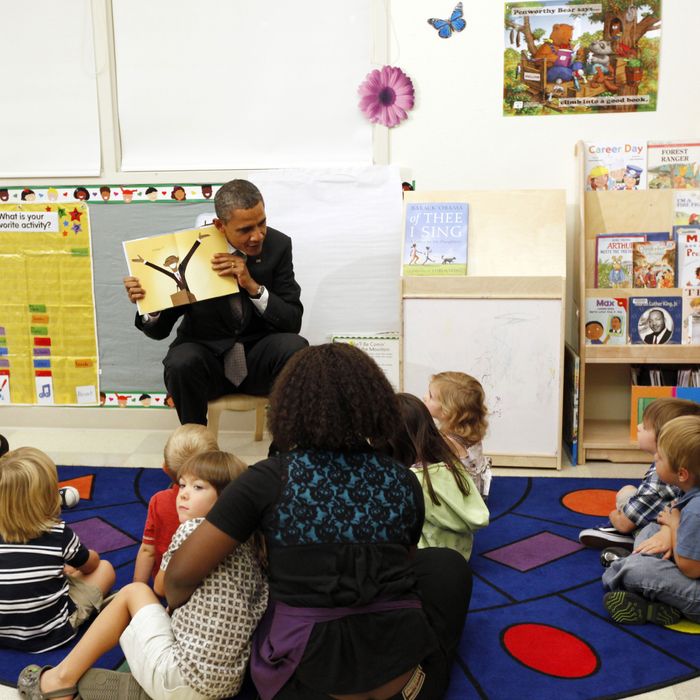 President Barack Obama shows