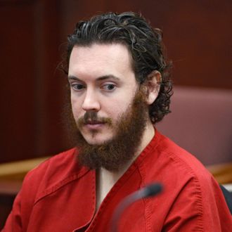 James Holmes sits in court for an advisement hearing at the Arapahoe County Justice Center in Centennial, Colorado June 4, 2013. 