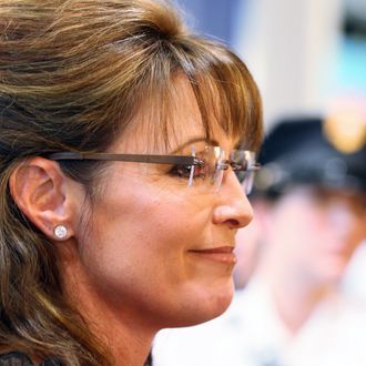 BLOOMINGTON, MN - JUNE 29: Sarah Palin signs her book at the Best Buy Rotunda at Mall of America on June 29, 2011 in Bloomington, Minnesota. (Photo by Adam Bettcher/Getty Images)