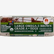 365 Everyday Value, Organic Large Omega-3 Brown Grade-A Eggs