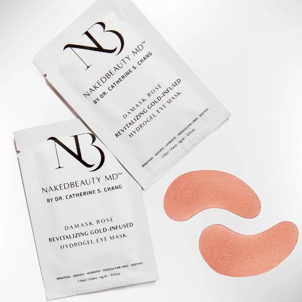 NakedBeauty MD Damask Rose Revitalizing Gold-Infused Hydrogel Eye Mask