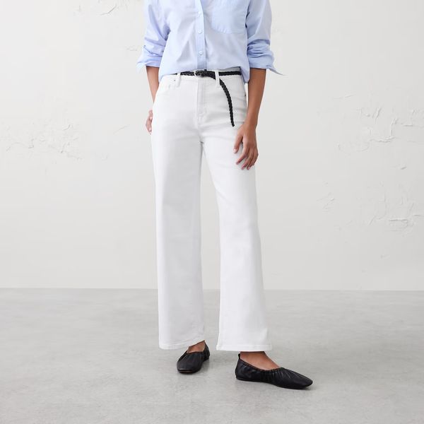 Banana Republic Factory Wide-Leg High-Rise Cropped Jean