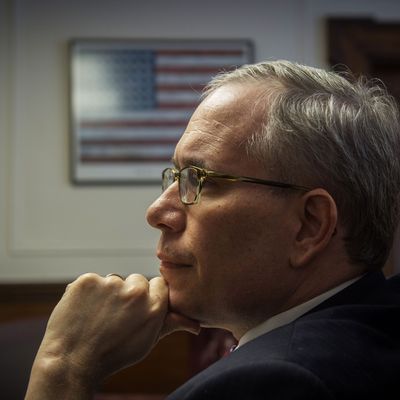 March 5, 2015 - Manhattan, New York, U.S. - New York City Comptroller SCOTT STRINGER hosts meeting with his staff, Thursday, March 5, 2015. (Credit Image: ? Bryan Smith/ZUMA Wire)