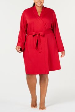 Charter Club Plus Size French Terry Robe