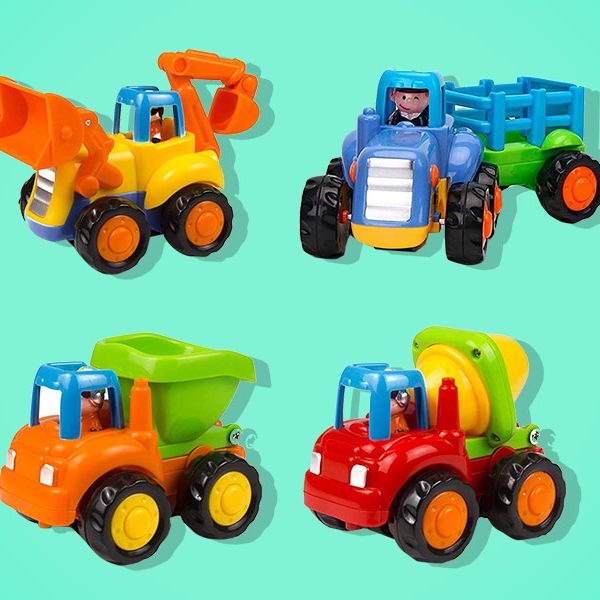 Baby Toddler Toy Push Go Friction Powered Car Truck Vehicles Set PACK OF 6 UK 