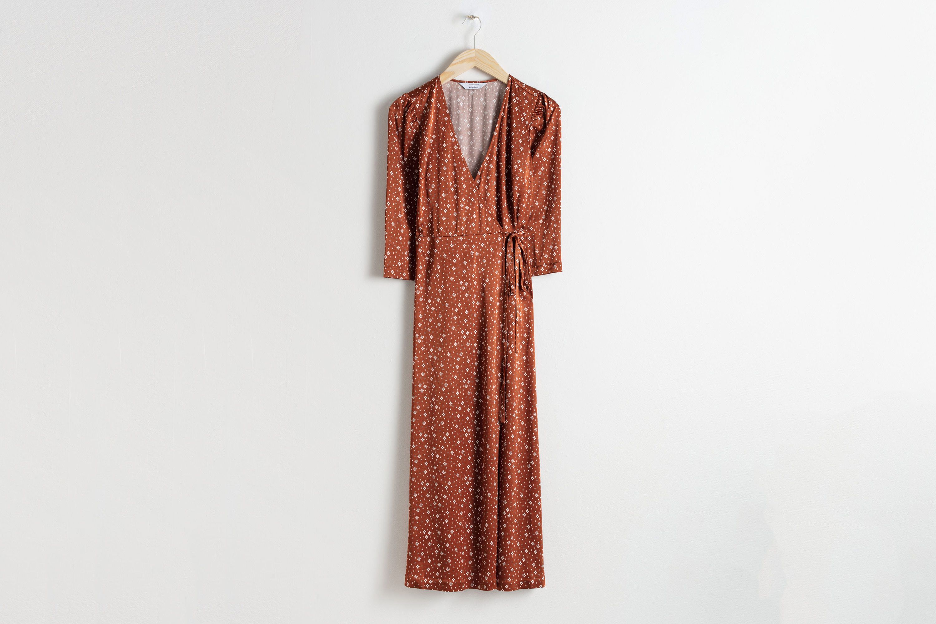 satin midi wrap dress other stories & Other Stories