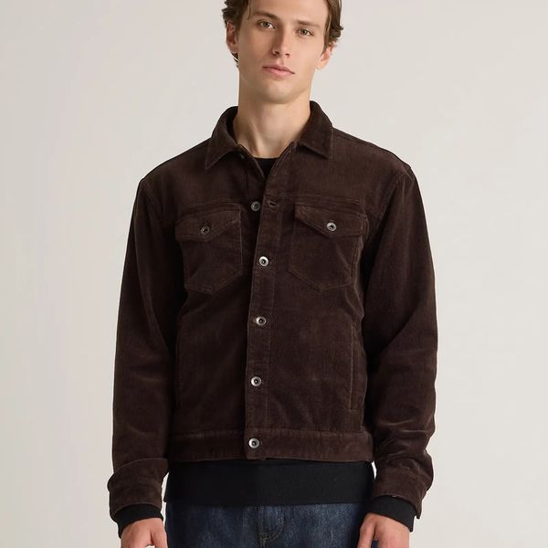 Quince Organic Stretch Corduroy Trucker Jacket