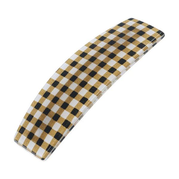 France Luxe Gondola Barrette - Whiskey Check