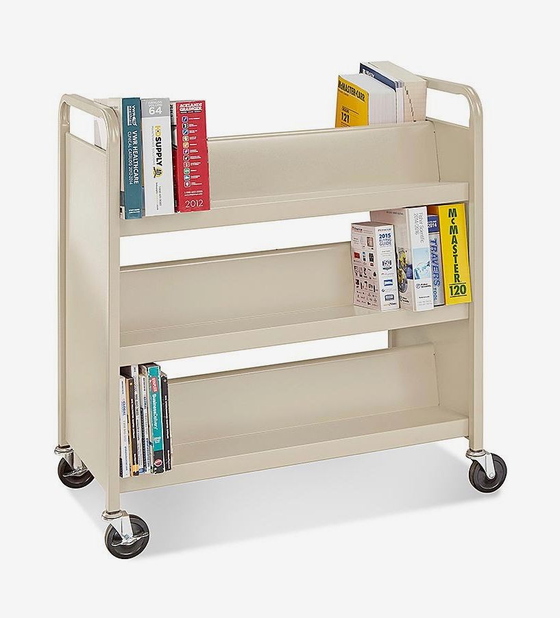 A free-standing bookcase with barrier shelving to ensure that all your  books stand up straight and sturdy.