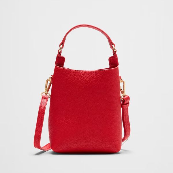 Banana Republic Factory Vegan Leather Micro Mini Bucket Crossbody Bag
