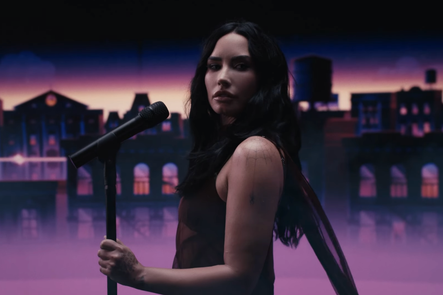 Demi Lovato Is Trapped on a Roof in Roku City