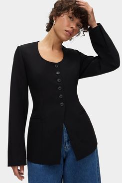 Align Daphne Scoop Neck Waisted Blazer