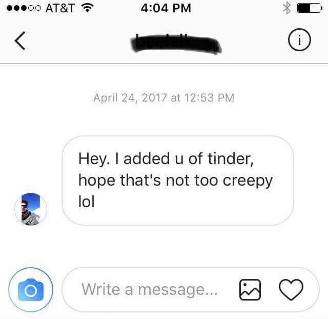 Tindstagramming: Tinder Rejects Who Creep on Instagram
