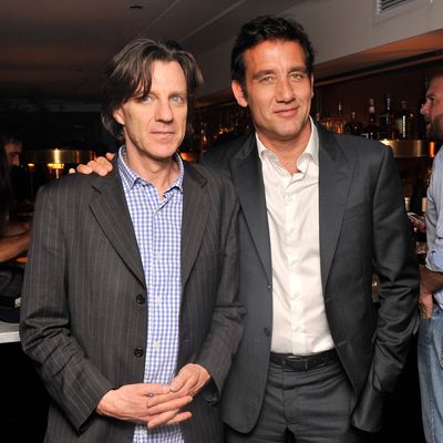 Director James Marsh and actor Clive Owen attend The Cinema Society & BlackBerry Host A Screening Of Magnolia Pictures' 