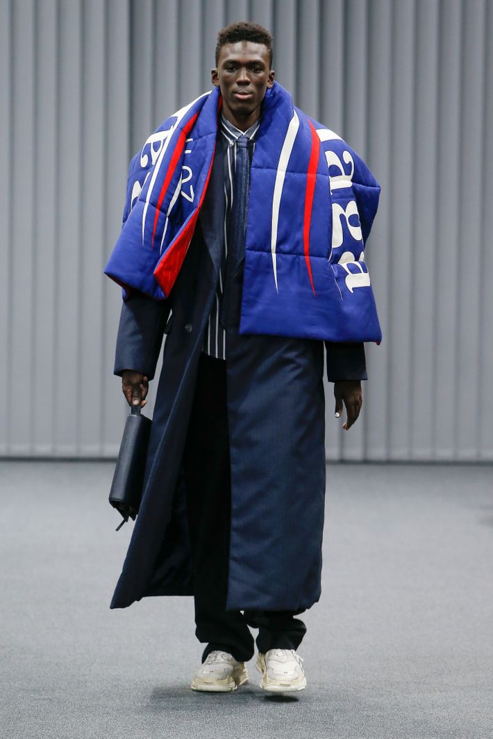 Balenciaga Men s Spring 2017 Riffs on Bernie Sanders