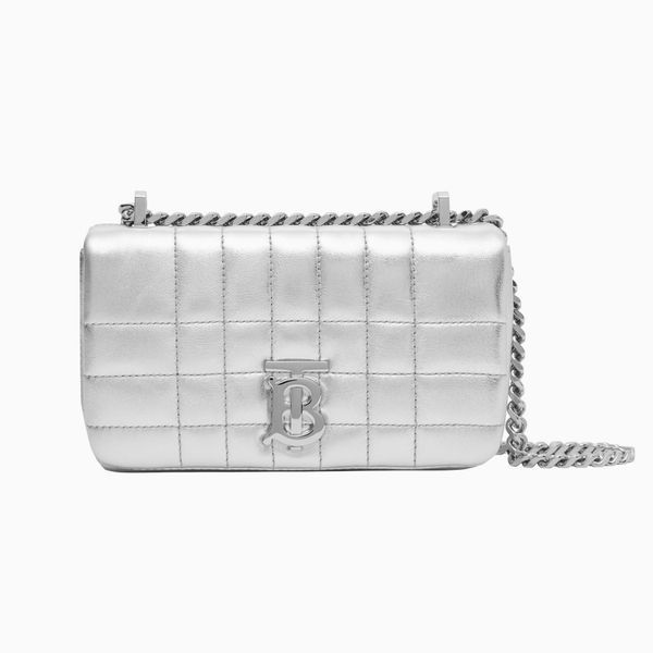 Burberry Quilted Metallic Leather Mini Lola Bag