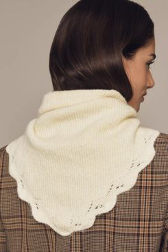 By Anthropologie Scalloped Triangle Scarf