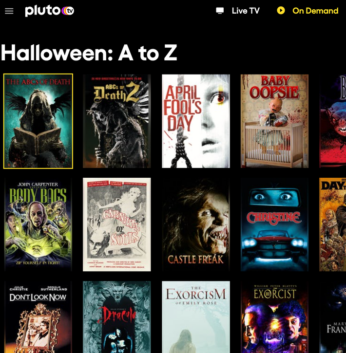 The Best Streaming Services For Halloween Movies And TV