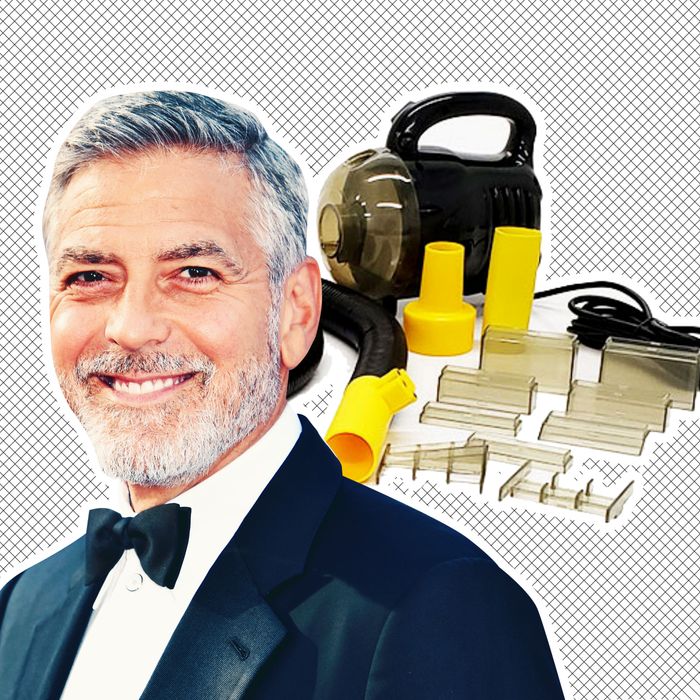 George Clooney Cuts His Own Hair With a Flowbee