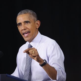 President Obama Discusses Economic Progress During Visit To Indiana High School
