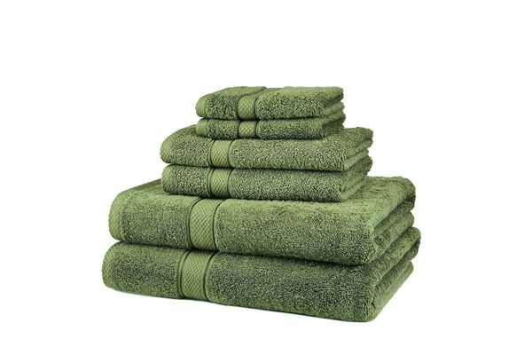 Pinzon set of six blended-Egyptian-cotton towels