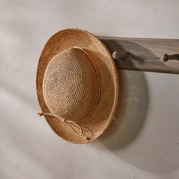 Rounded Raffia Sun Hat