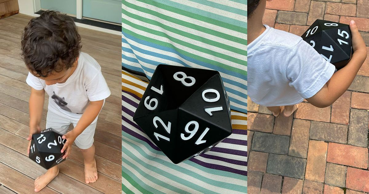Our 3-Year-Olds Are Obsessed With This Gigantic Dungeons & Dragons Die