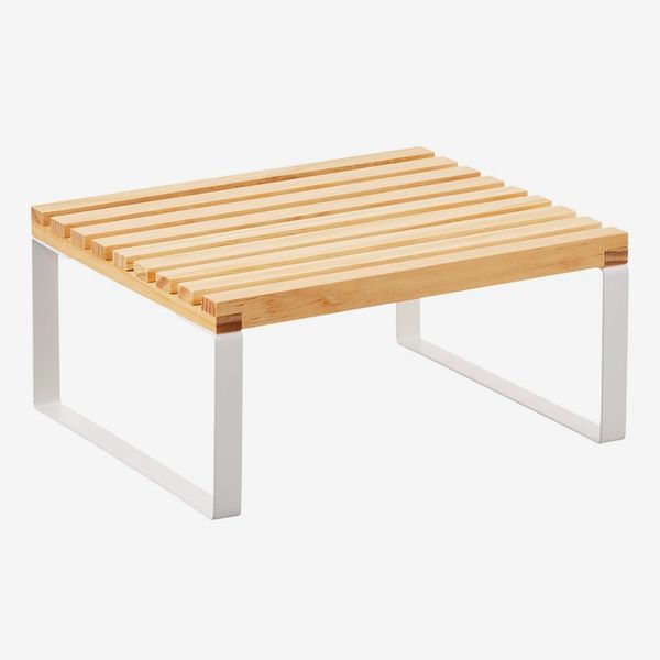 The Container Store Pine and Steel Riser