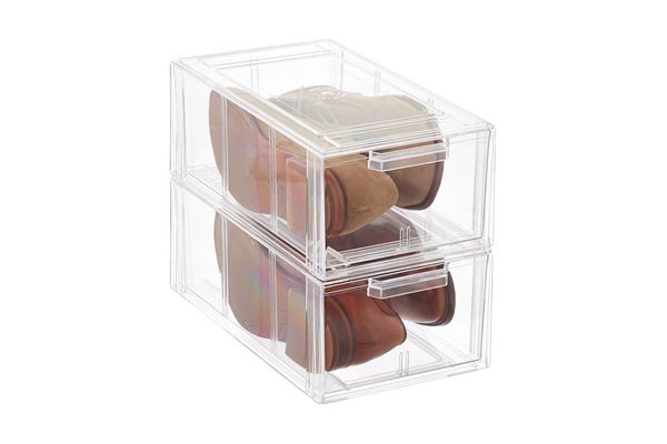 clear storage containers for shoes