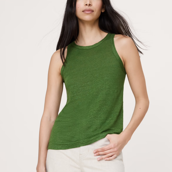 Banana Republic Linen Cutaway Tank