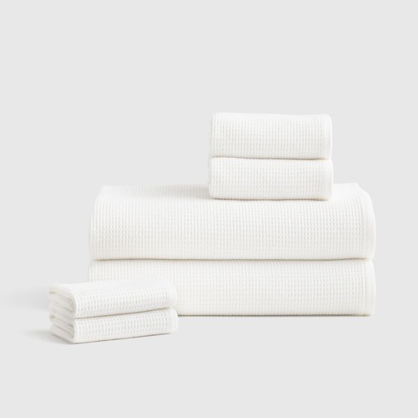 Quince Waffle Terry Bath Sheet Bundle