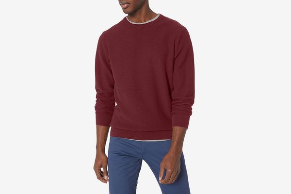 Goodthreads Men’s Soft Cotton Thermal Stitch Crewneck Sweater