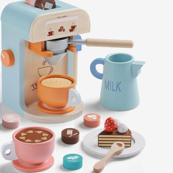 Tiny Land Kids Toy Coffee Maker Playset